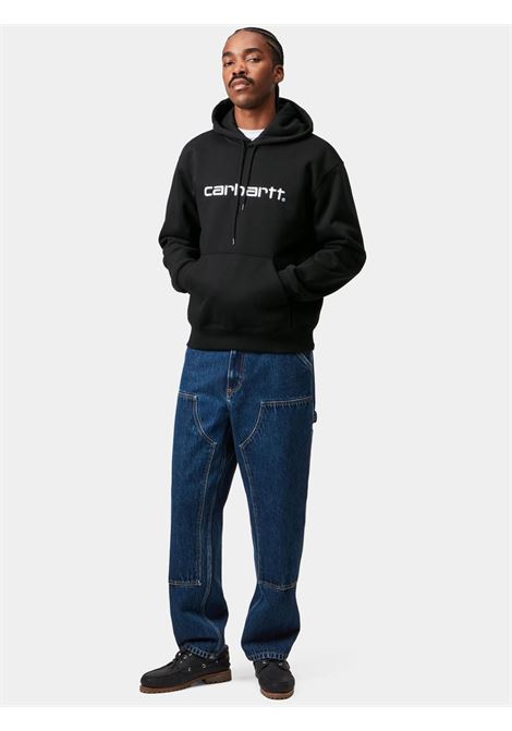 hooded carhartt sweatshirt man black CARHARTT WIP | I0305470D2.XX